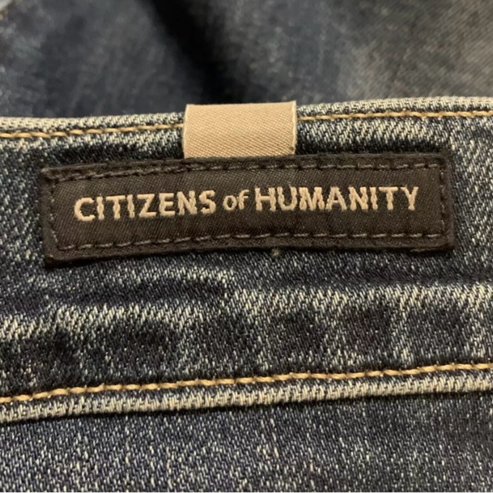 Citizens Of Humanity Jeans Women’s Blue 27 Rocket High Rise Skinny Raw Hem USA - Picture 6 of 11